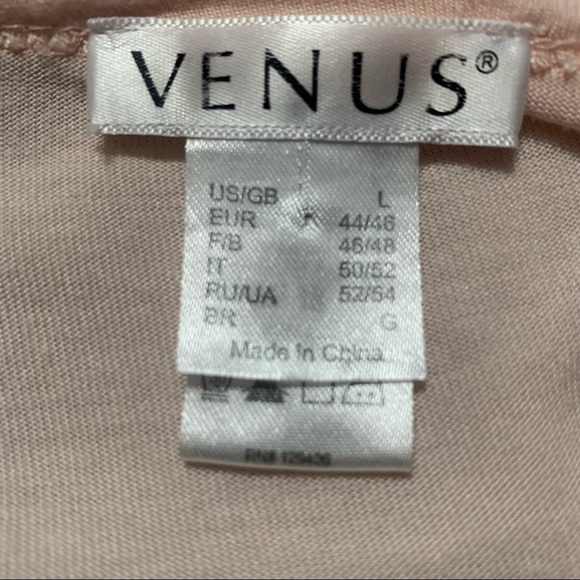 VENUS Pale Pink Tie Front Blouse L - Picture 2 of 4